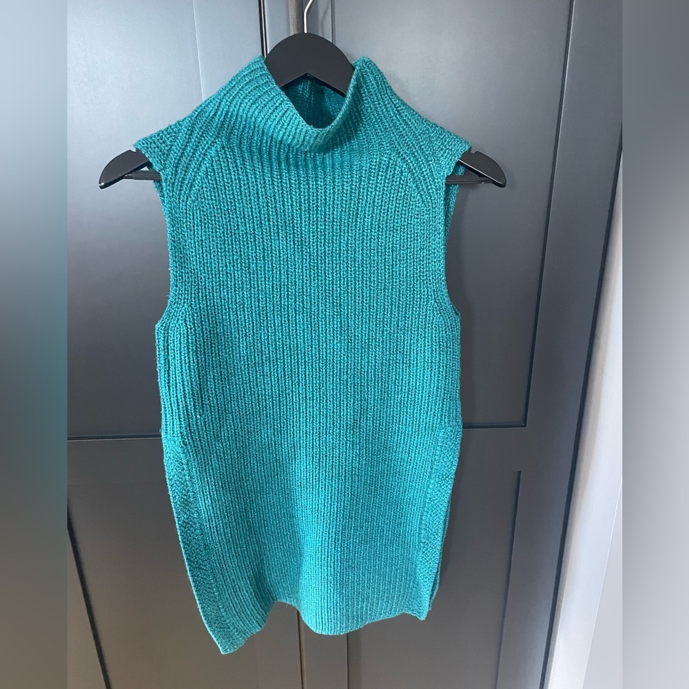 Aritzia/ Wilfred Tunic mock neck sweater - teal